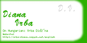 diana vrba business card